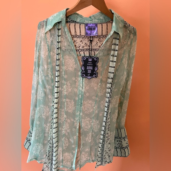 Free people x Anna Sui Blouse NWT - Picture 3 of 5